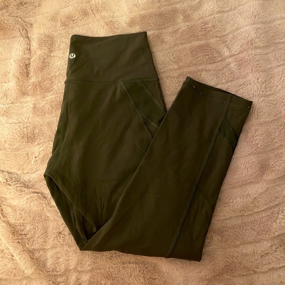 Lululemon Cropped Mesh Leggings - Picture 1 of 4